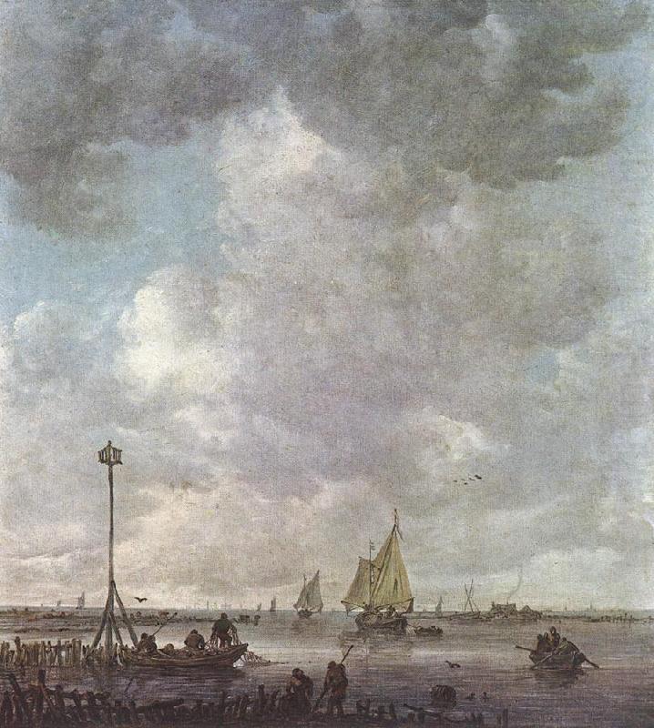 Marine Landscape with Fishermen fu, GOYEN, Jan van